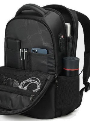 Tigernu T-B3106 Αδιάβροχη Τσάντα Πλάτης για Laptop 17" σε Μαύρο χρώμα