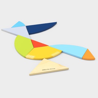 iwood Παιχνίδι Κατασκευών Ξύλινo Egg Tangram για Παιδιά 3+ Ετών