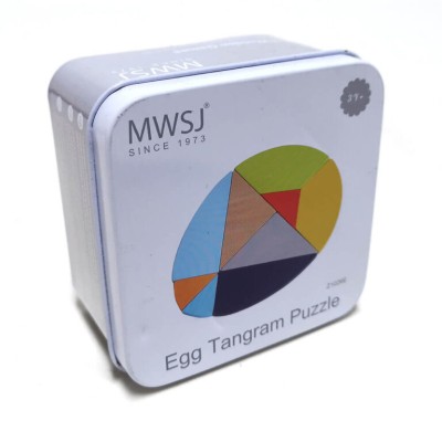 iwood Παιχνίδι Κατασκευών Ξύλινo Egg Tangram για Παιδιά 3+ Ετών