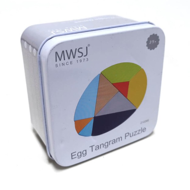 iwood Παιχνίδι Κατασκευών Ξύλινo Egg Tangram για Παιδιά 3+ Ετών