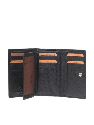 Lavor 1-6155 Μεγάλο Δερμάτινο Γυναικείο Πορτοφόλι με RFID Μαύρο