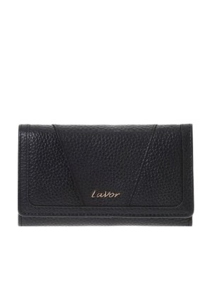 Lavor 1-6155 Μεγάλο Δερμάτινο Γυναικείο Πορτοφόλι με RFID Μαύρο