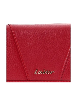 Lavor 1-6155 Μεγάλο Δερμάτινο Γυναικείο Πορτοφόλι με RFID Κόκκινο
