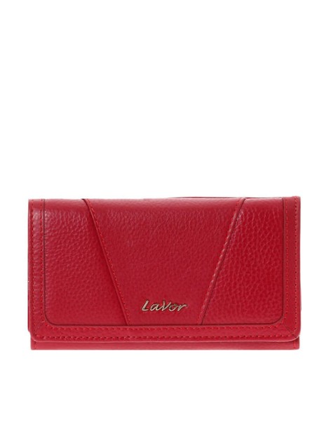 Lavor 1-6155 Μεγάλο Δερμάτινο Γυναικείο Πορτοφόλι με RFID Κόκκινο