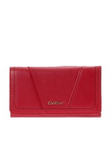 Lavor 1-6155 Μεγάλο Δερμάτινο Γυναικείο Πορτοφόλι με RFID Κόκκινο