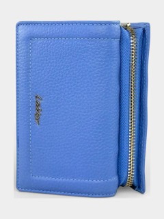 Lavor 1-6156 Μεγάλο Δερμάτινο Γυναικείο Πορτοφόλι με RFID Γαλάζιο