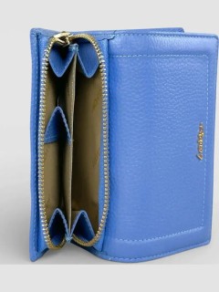 Lavor 1-6156 Μεγάλο Δερμάτινο Γυναικείο Πορτοφόλι με RFID Γαλάζιο