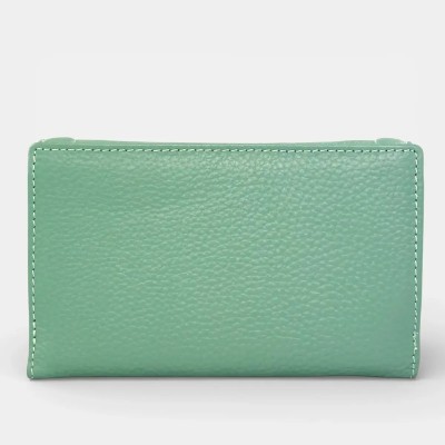 Lavor 1-6156 Μεγάλο Δερμάτινο Γυναικείο Πορτοφόλι με RFID Μέντα