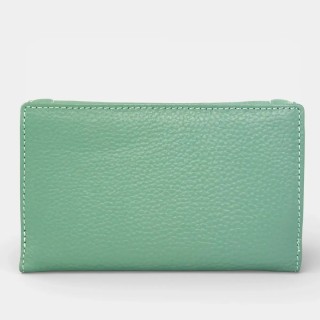 Lavor 1-6156 Μεγάλο Δερμάτινο Γυναικείο Πορτοφόλι με RFID Μέντα