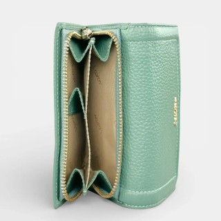 Lavor 1-6156 Μεγάλο Δερμάτινο Γυναικείο Πορτοφόλι με RFID Μέντα