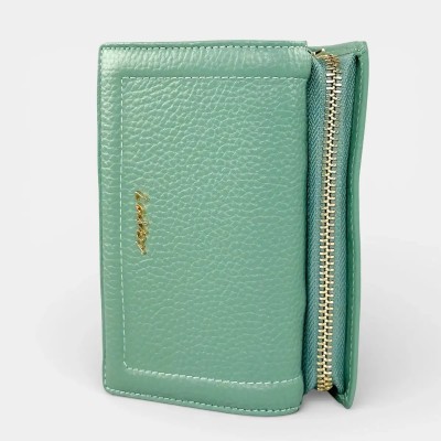 Lavor 1-6156 Μεγάλο Δερμάτινο Γυναικείο Πορτοφόλι με RFID Μέντα