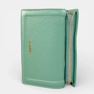 Lavor 1-6156 Μεγάλο Δερμάτινο Γυναικείο Πορτοφόλι με RFID Μέντα