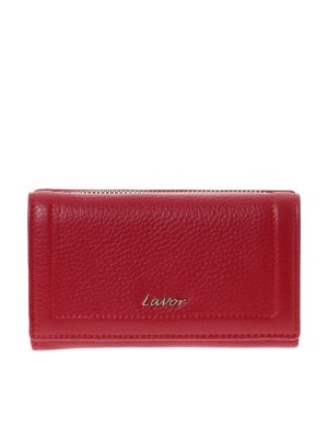 Lavor 1-6156 Μεγάλο Δερμάτινο Γυναικείο Πορτοφόλι με RFID Κόκκινο