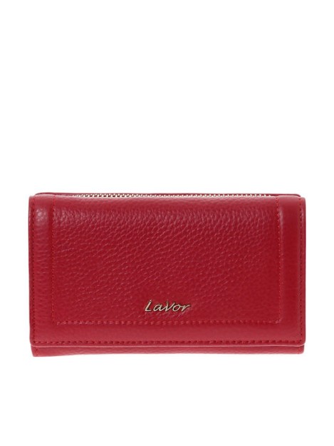 Lavor 1-6156 Μεγάλο Δερμάτινο Γυναικείο Πορτοφόλι με RFID Κόκκινο