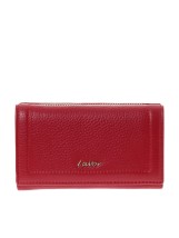 Lavor 1-6156 Μεγάλο Δερμάτινο Γυναικείο Πορτοφόλι με RFID Κόκκινο