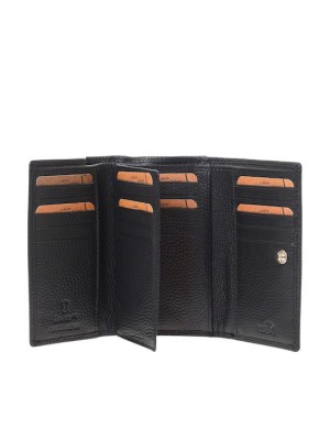 Lavor 1-6156 Μεγάλο Δερμάτινο Γυναικείο Πορτοφόλι με RFID Μαύρο