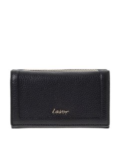 Lavor 1-6156 Μεγάλο Δερμάτινο Γυναικείο Πορτοφόλι με RFID Μαύρο