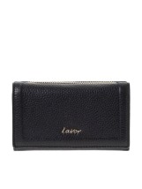 Lavor 1-6156 Μεγάλο Δερμάτινο Γυναικείο Πορτοφόλι με RFID Μαύρο