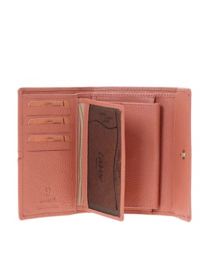 Lavor 1-6157 Μεγάλο Δερμάτινο Γυναικείο Πορτοφόλι με RFID Ροζ