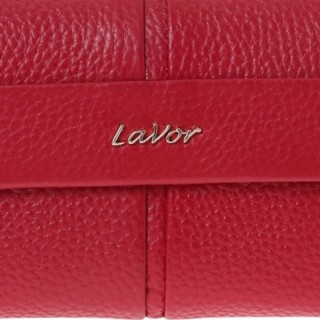 Lavor 1-6157 Μεγάλο Δερμάτινο Γυναικείο Πορτοφόλι με RFID Κόκκινο