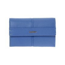 Lavor 1-6157 Μεγάλο Δερμάτινο Γυναικείο Πορτοφόλι με RFID Γαλάζιο