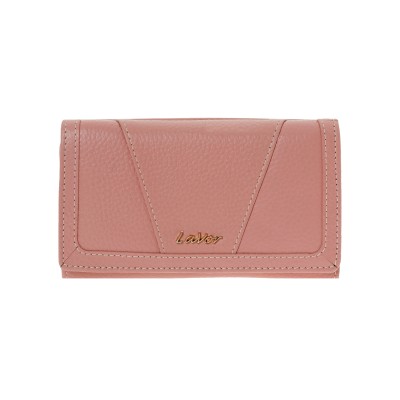 Lavor 1-6155 Μεγάλο Δερμάτινο Γυναικείο Πορτοφόλι με RFID Pink