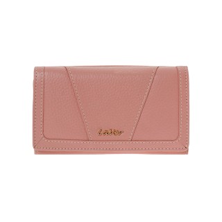 Lavor 1-6155 Μεγάλο Δερμάτινο Γυναικείο Πορτοφόλι με RFID Pink