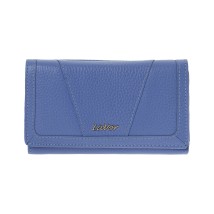 Lavor 1-6155 Μεγάλο Δερμάτινο Γυναικείο Πορτοφόλι με RFID Γαλάζιο