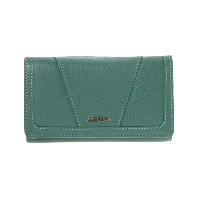 Lavor 1-6155 Μεγάλο Δερμάτινο Γυναικείο Πορτοφόλι με RFID Μέντα