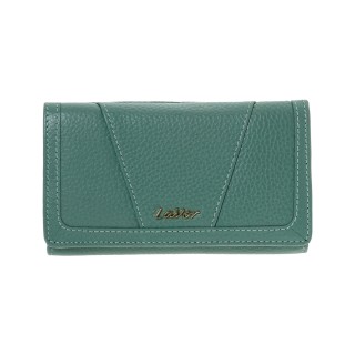 Lavor 1-6155 Μεγάλο Δερμάτινο Γυναικείο Πορτοφόλι με RFID Μέντα