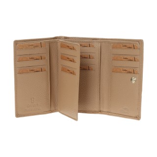 Lavor 1-6156 Μεγάλο Δερμάτινο Γυναικείο Πορτοφόλι με RFID Nude