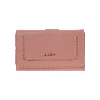 Lavor 1-6158 Μεγάλο Δερμάτινο Γυναικείο Πορτοφόλι με RFID Pink