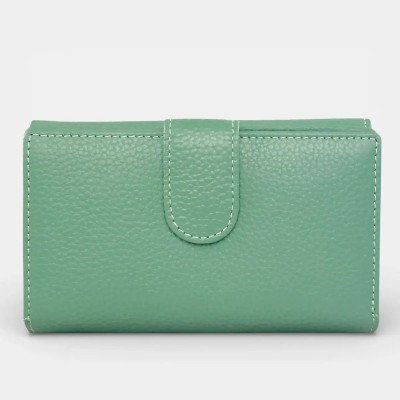 Lavor 1-6158 Μεγάλο Δερμάτινο Γυναικείο Πορτοφόλι με RFID Μέντα