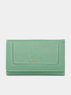 Lavor 1-6158 Μεγάλο Δερμάτινο Γυναικείο Πορτοφόλι με RFID Μέντα