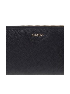 Lavor 1-6159 Μεγάλο Δερμάτινο Γυναικείο Πορτοφόλι με RFID Μαύρο
