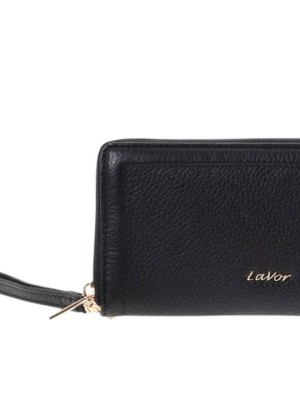 Lavor 1-6160 Μεγάλο Δερμάτινο Γυναικείο Πορτοφόλι με RFID Μαύρο