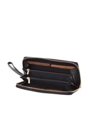 Lavor 1-6160 Μεγάλο Δερμάτινο Γυναικείο Πορτοφόλι με RFID Μαύρο