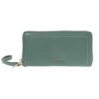 Lavor 1-6160 Μεγάλο Δερμάτινο Γυναικείο Πορτοφόλι με RFID Μέντα
