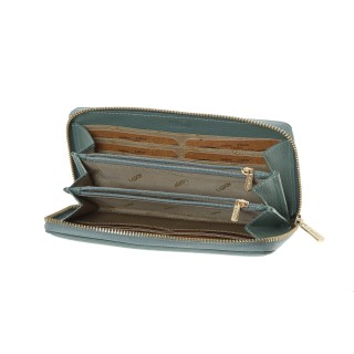 Lavor 1-6160 Μεγάλο Δερμάτινο Γυναικείο Πορτοφόλι με RFID Μέντα