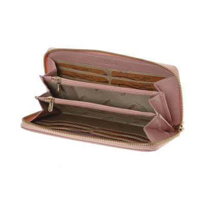 Lavor 1-6160 Μεγάλο Δερμάτινο Γυναικείο Πορτοφόλι με RFID Pink