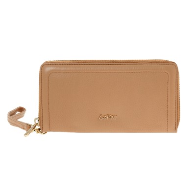 Lavor 1-6160 Μεγάλο Δερμάτινο Γυναικείο Πορτοφόλι με RFID Nude