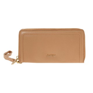Lavor 1-6160 Μεγάλο Δερμάτινο Γυναικείο Πορτοφόλι με RFID Nude