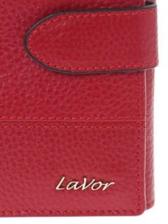 Lavor 1-6161 Μεγάλο Δερμάτινο Γυναικείο Πορτοφόλι με RFID Κόκκινο