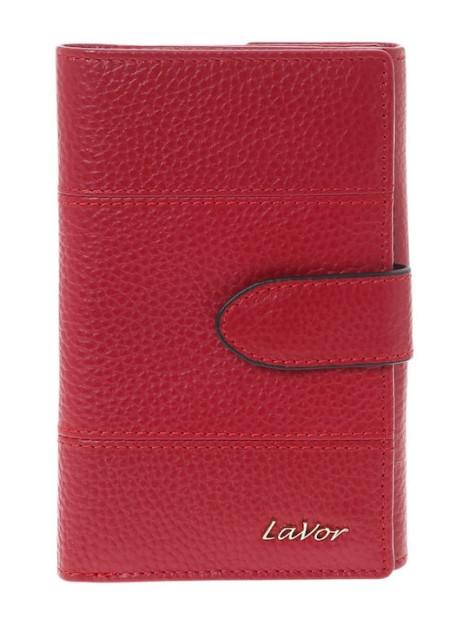 Lavor 1-6161 Μεγάλο Δερμάτινο Γυναικείο Πορτοφόλι με RFID Κόκκινο