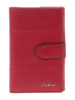 Lavor 1-6161 Μεγάλο Δερμάτινο Γυναικείο Πορτοφόλι με RFID Κόκκινο