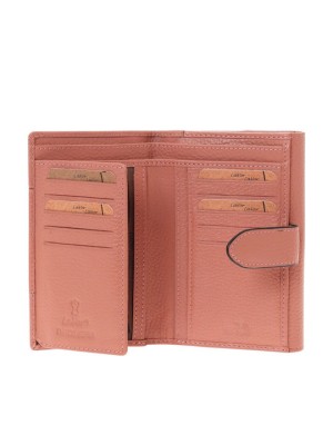 Lavor 1-6161 Μεγάλο Δερμάτινο Γυναικείο Πορτοφόλι με RFID Ροζ