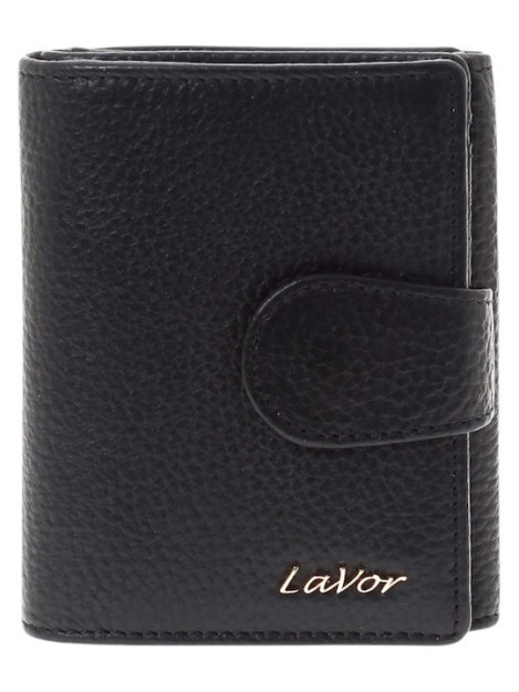 Lavor 1-6162 Μικρό Δερμάτινο Γυναικείο Πορτοφόλι με RFID Μαύρο