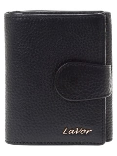 Lavor 1-6162 Μικρό Δερμάτινο Γυναικείο Πορτοφόλι με RFID Μαύρο