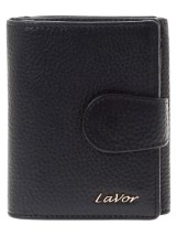 Lavor 1-6162 Μικρό Δερμάτινο Γυναικείο Πορτοφόλι με RFID Μαύρο