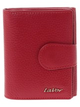 Lavor 1-6162 Μικρό Δερμάτινο Γυναικείο Πορτοφόλι με RFID Κόκκινο
